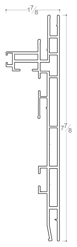 AP-213 stretch ceiling profile cross-section